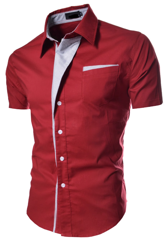 Casual short sleeve dress shirt