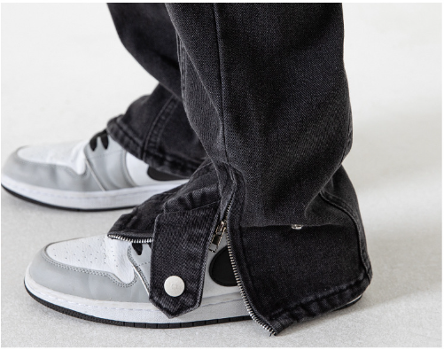 LOOSE LEG SLIT JEANS