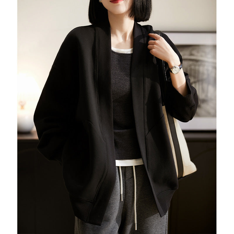 V-NECK KNITTED CARDIGAN