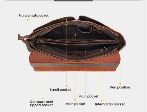 HANDMADE LEATHER MESSENGER BAG