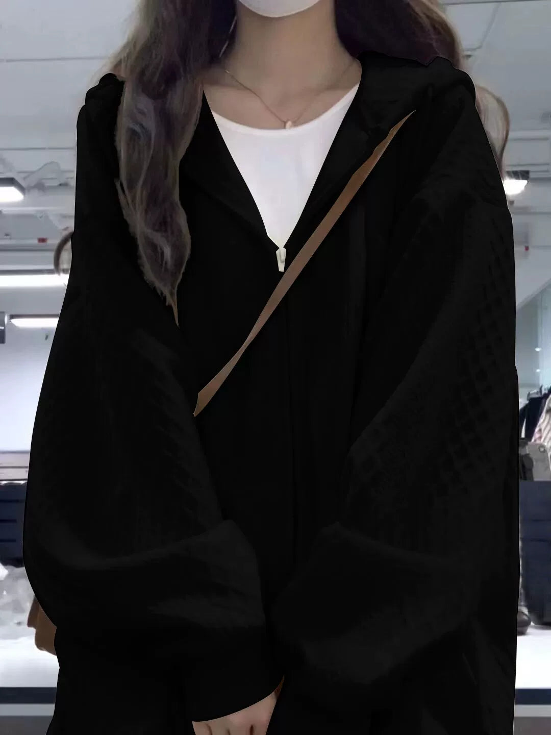 WAFFLE THIN ZIP-UP JACKET