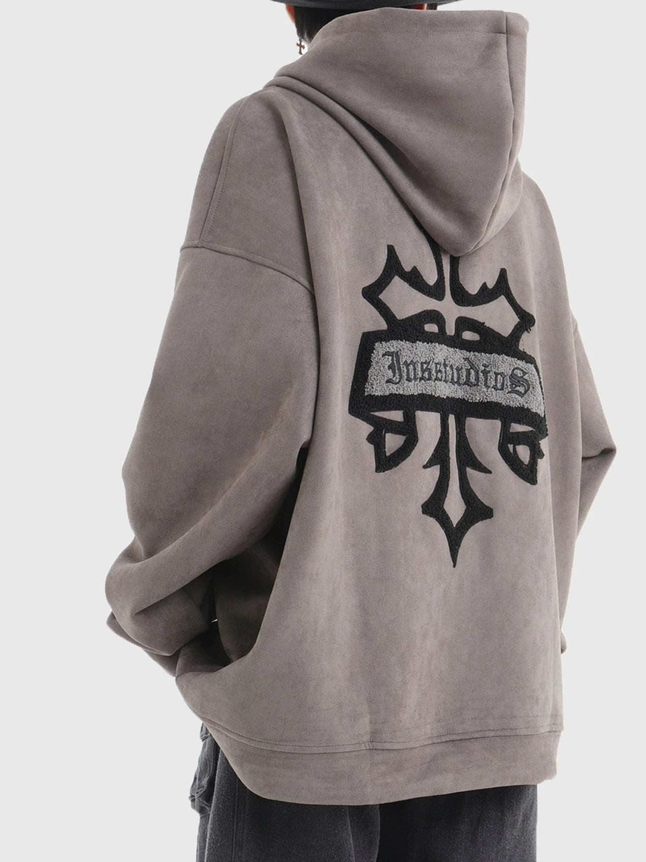 INS STUDIOS SUEDE HOODIE