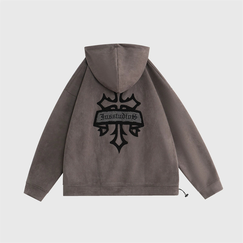 INS STUDIOS SUEDE HOODIE