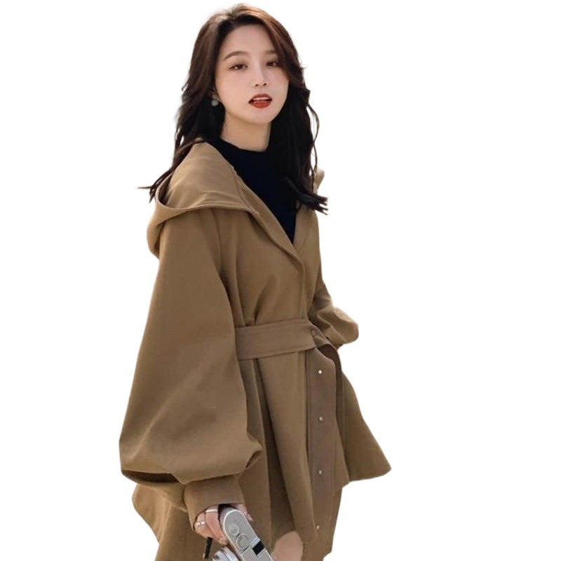 BALLOON SLEEVE CAPE JACKET