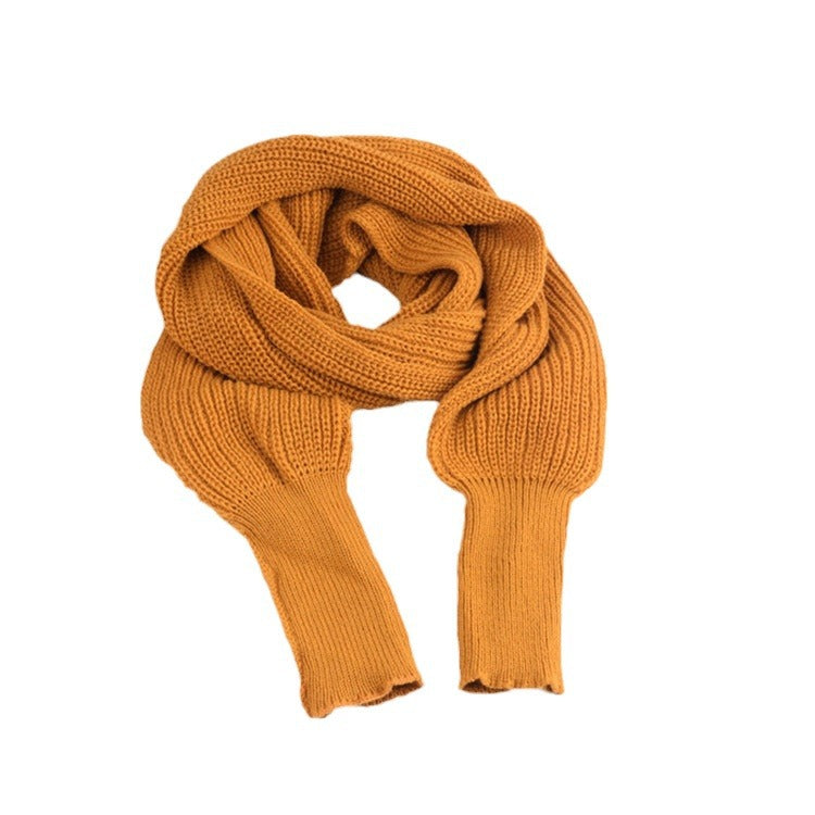 EXTENDED NECK SHAWL WITH SLEEVES