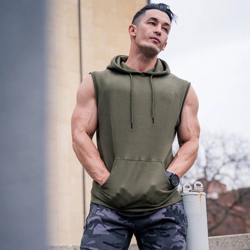 SLEEVELESS HOODIE