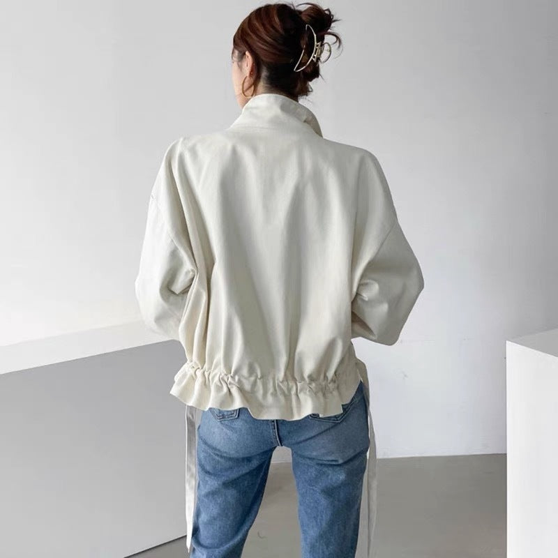 STAND COLLAR CARGO JACKET