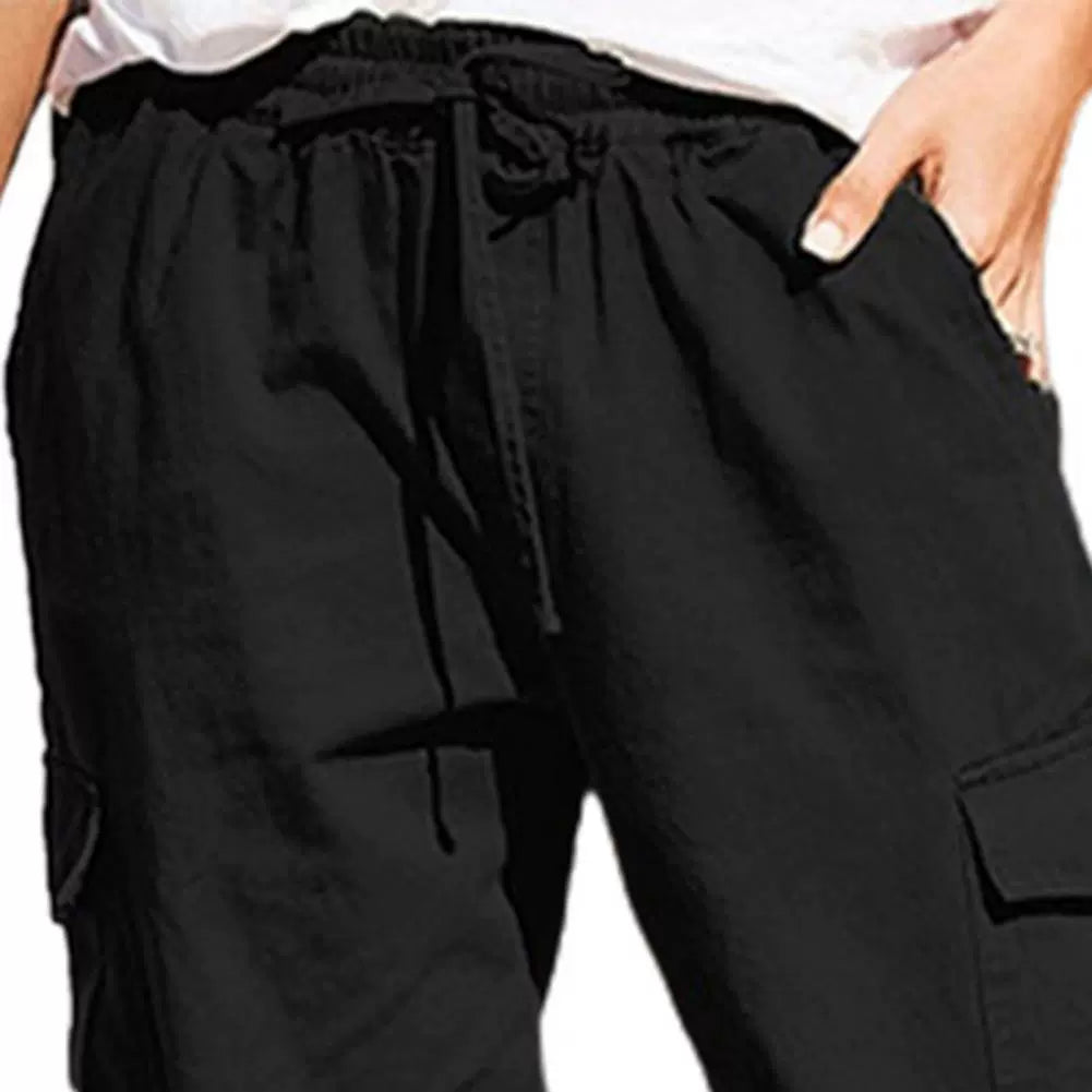 DRAWSTRING CARGO PANTS