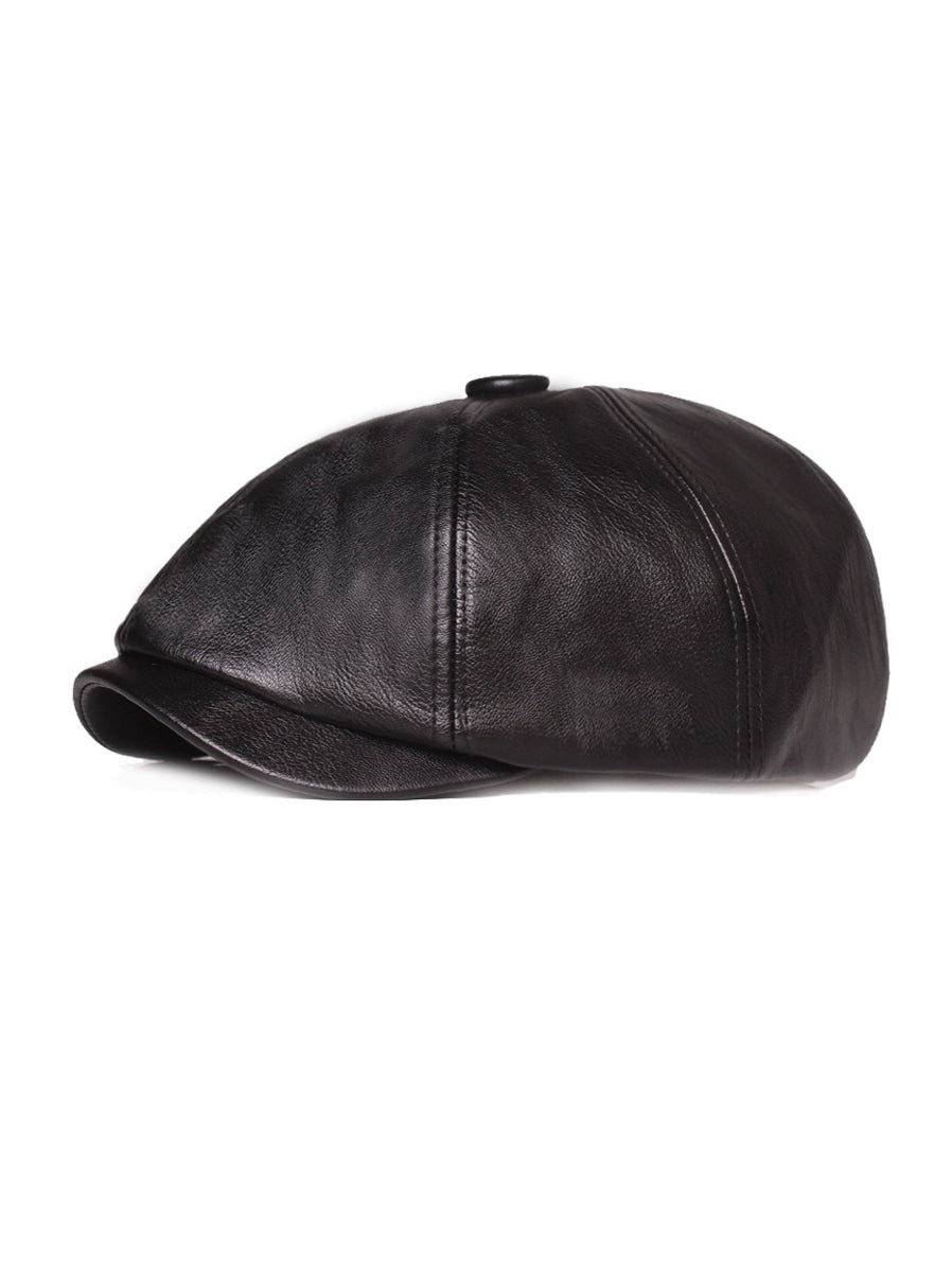 LEATHER BERET