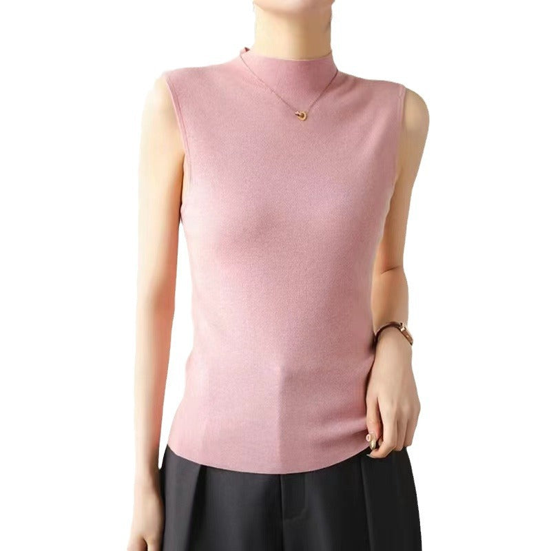 FRENCH KNITTED SLEEVELESS