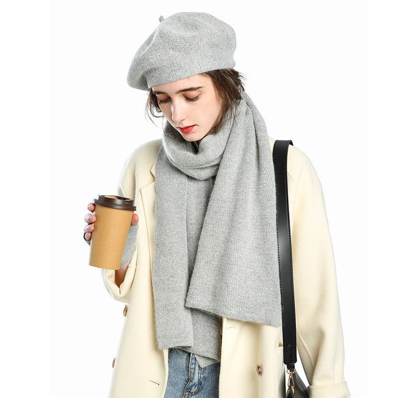 THREE-PIECE WOOL BREND BERET