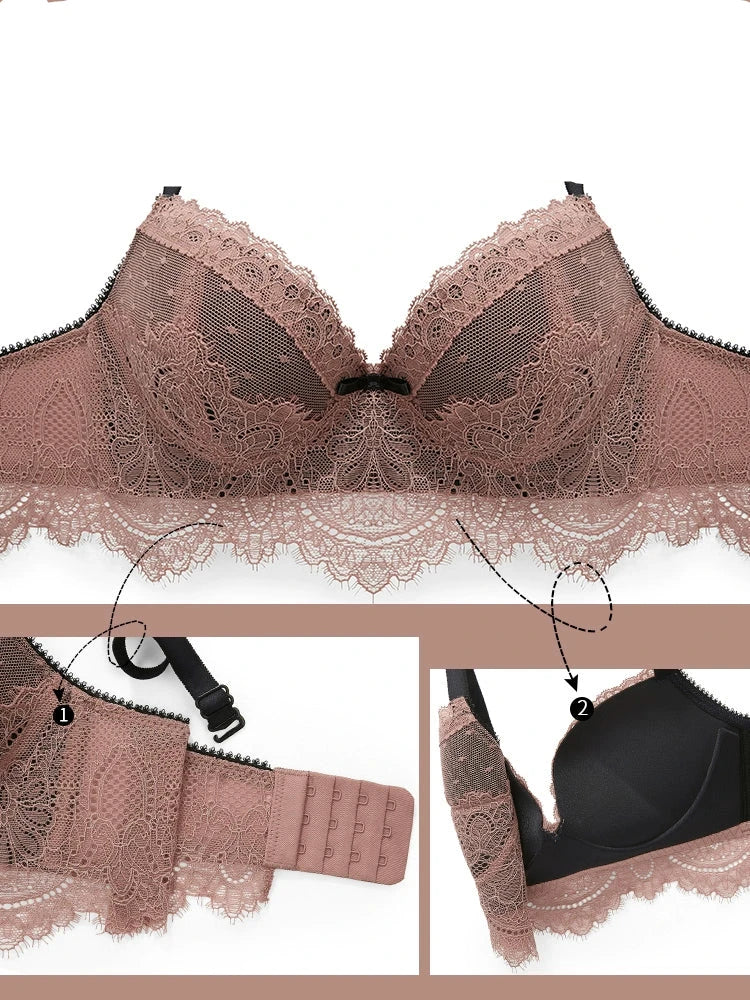 LACE EMBRACE BRA/PANTY SET WIRELESS