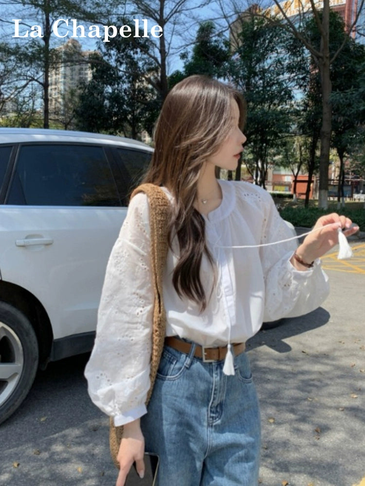 WHITE FRENCH LONG SLEEVE