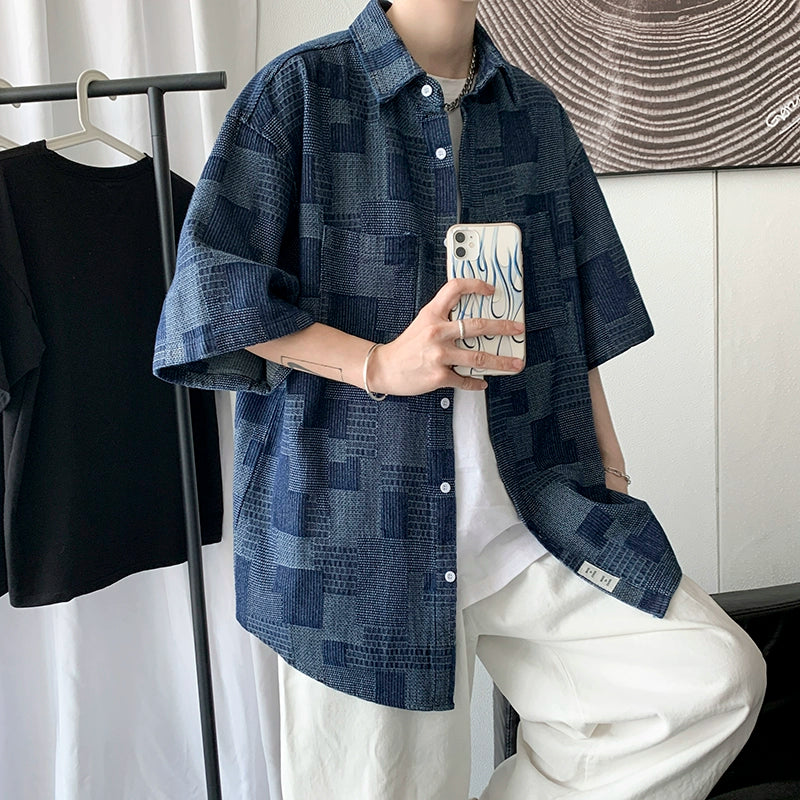 VINTAGE PLAID SHIRT JAPANESE STYLE