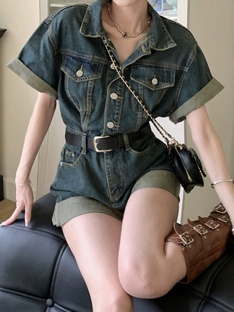 DENIM JUMPSUIT