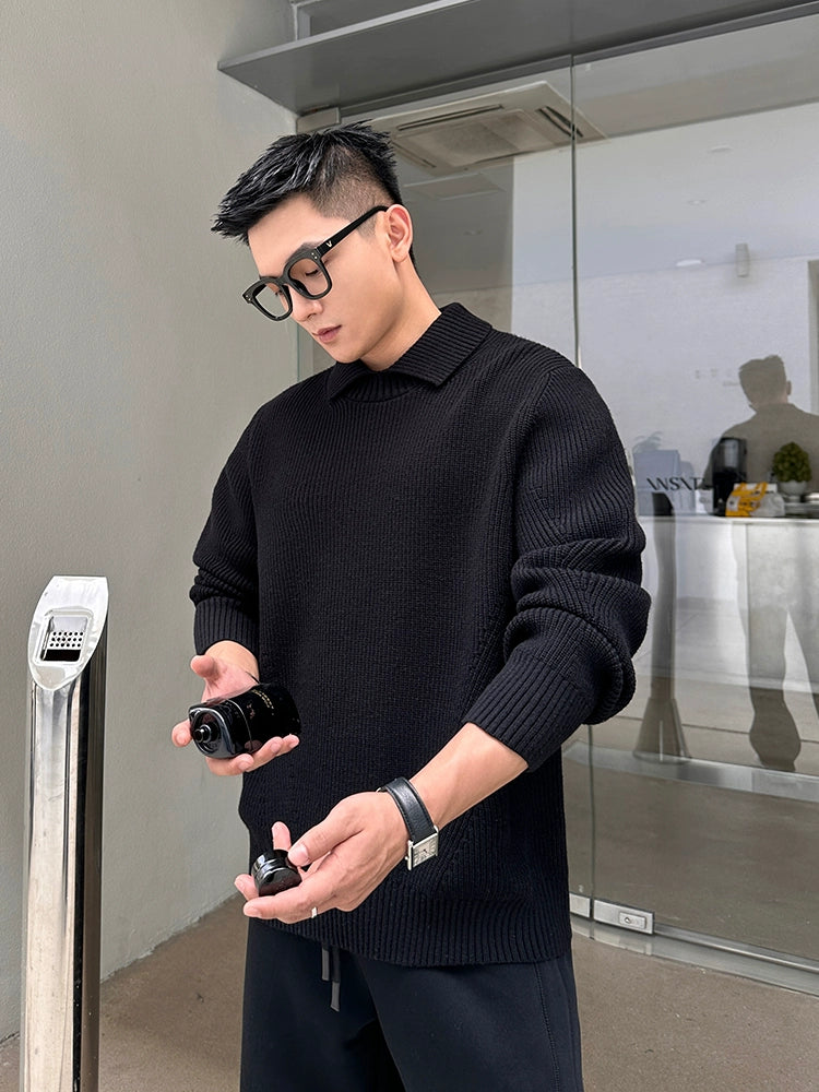 LONG SLEEVE KNIT SWEATER