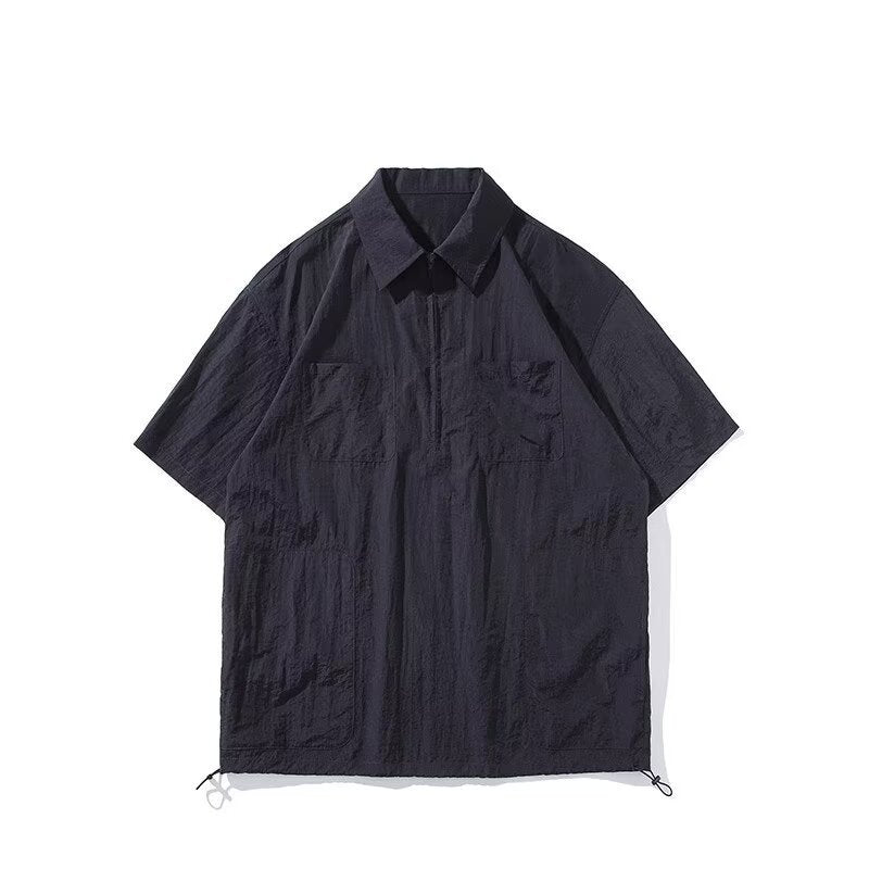 HALF-ZIP SHORT SLEEVE