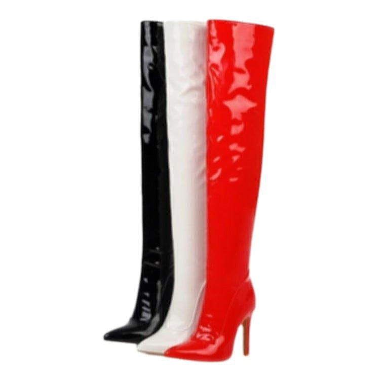 OVER-THE -KNEE POINTED TOE BOOTS