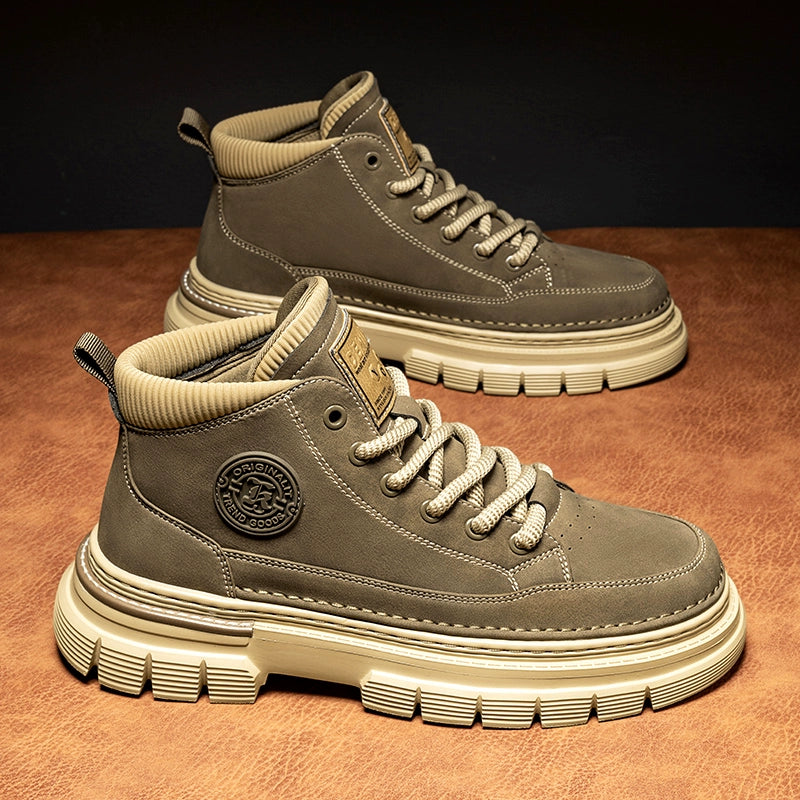 MID-TOP LEATHER MARTIN BOOTS