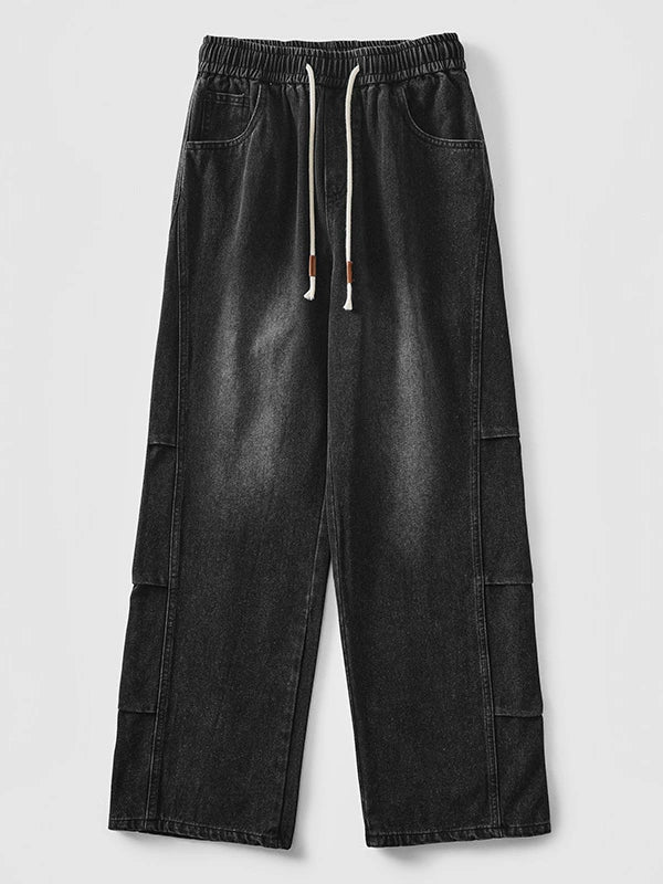 DRAWSTRING WIDE LEG PANTS