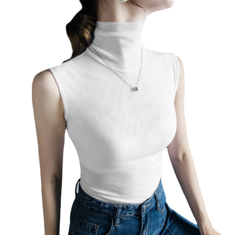 TURTLENECK SLEEVELESS