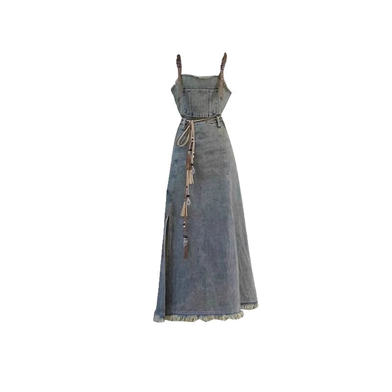 FRENCH RETRO DENIM DRESS