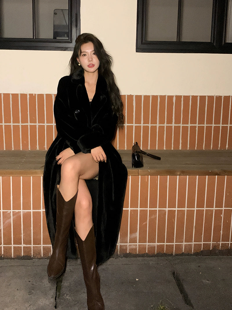 FAUX FUR LONG COAT