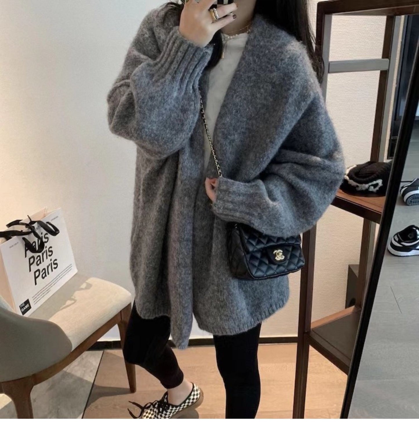 OVERSIZE KNIT CARDIGAN