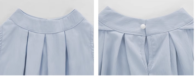 PLEATED SLEEVELESS