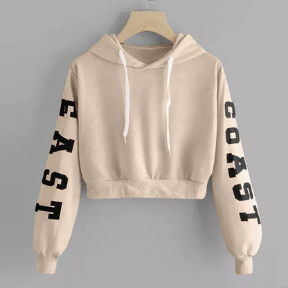 EAST COAST CROP TOP HOODIE