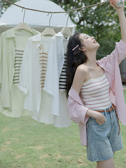 STRIPED CAMISOLES