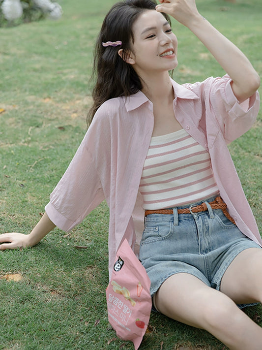 STRIPED CAMISOLES