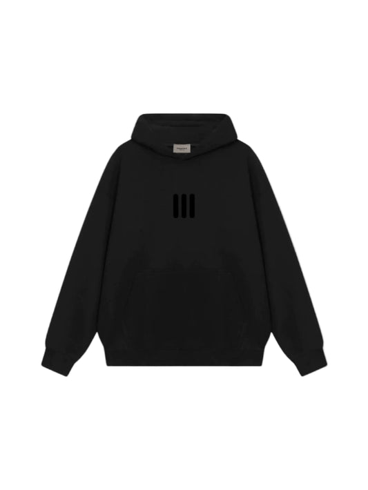 THREE -BAR HOODED SWEATSHIRT
