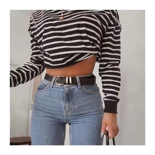 Z LONG SLEEVE  CROP TOP