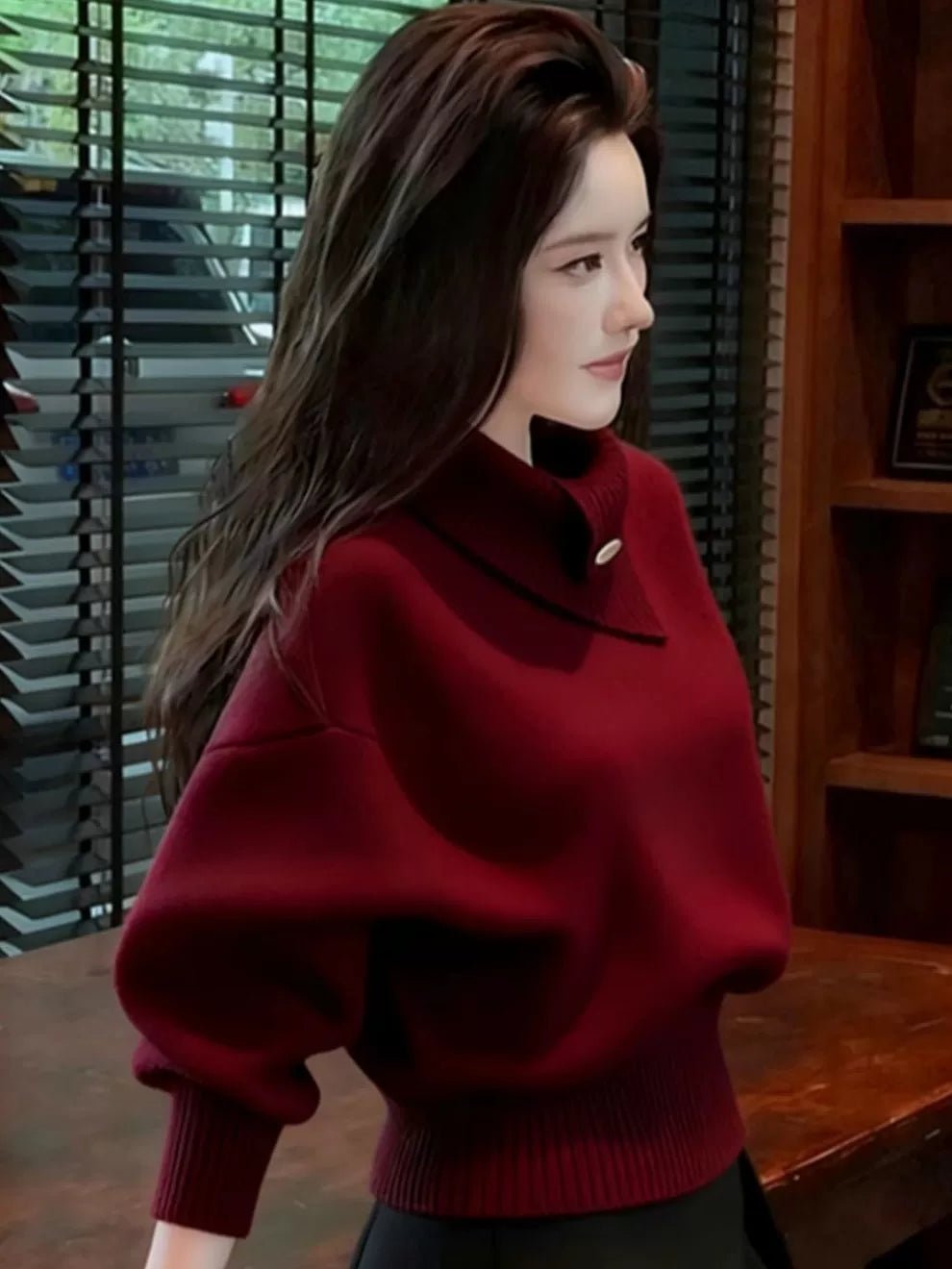 ZAREAL BALLOON SLEEVE KNIT