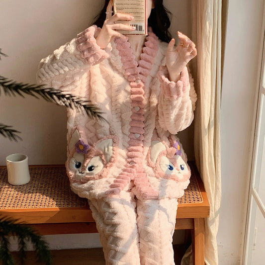 CORAL VELVET PAJAMAS