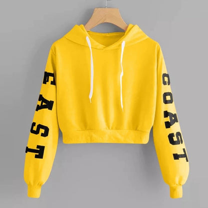 EAST COAST CROP TOP HOODIE