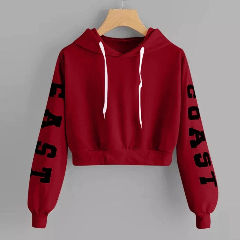 EAST COAST CROP TOP HOODIE